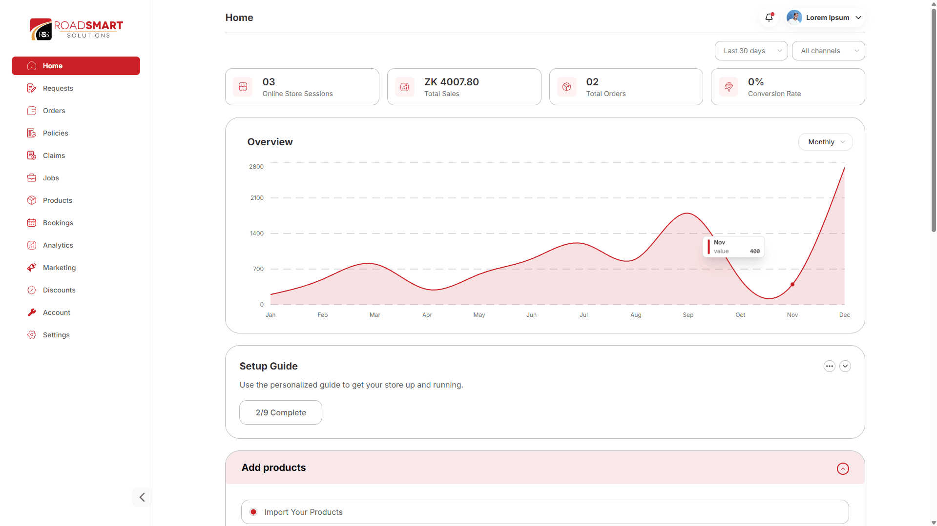 Featured image for RSS – Comprehensive E-Commerce Management Dashboard